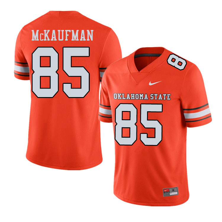 Men #85 Patrick McKaufman Oklahoma State Cowboys College Football Jerseys Sale-Alternate Orange - Click Image to Close